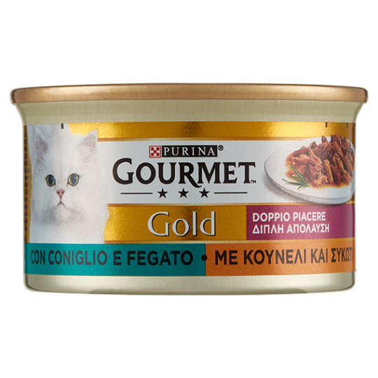 PURINA GOURMET Gold Doppio Piacere con Coniglio e Fegato 85 g