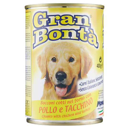 Gran Bontà  Bocconi cotti nel forno con Pollo e Tacchino 400 g