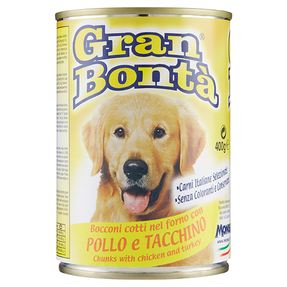 Gran Bontà  Bocconi cotti nel forno con Pollo e Tacchino 400 g