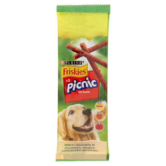 PURINA FRISKIES Picnic Snack Cane con manzo busta 42 g