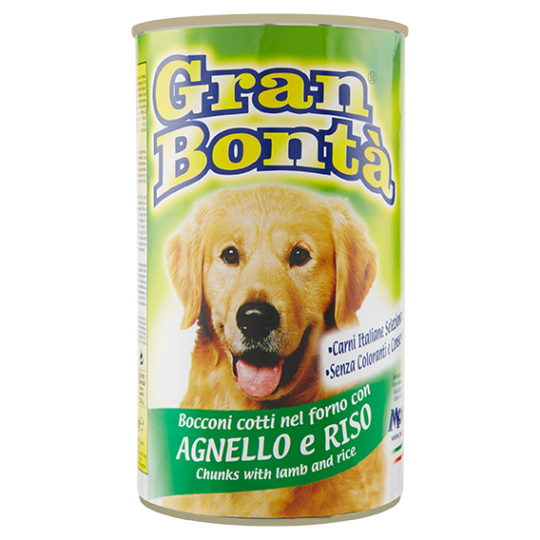 Gran Bontà  Bocconi cotti nel forno con Agnello e Riso 1230 g