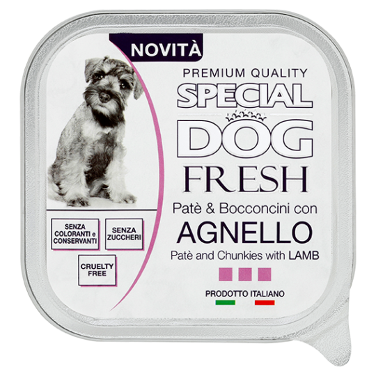 Special Dog Fresh Patè & bocconcini con agnello 150 g