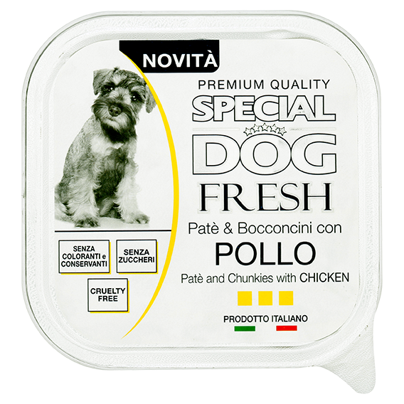 Special Dog Fresh Patè & bocconcini con pollo 150 g