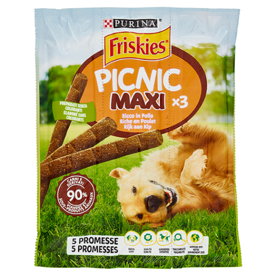 PURINA FRISKIES Picnic Maxi Pollo 3 snacks 45 g