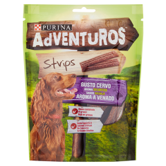 PURINA ADVENTUROS Cane Strips Snack Cane al gusto cervo Busta 90 g