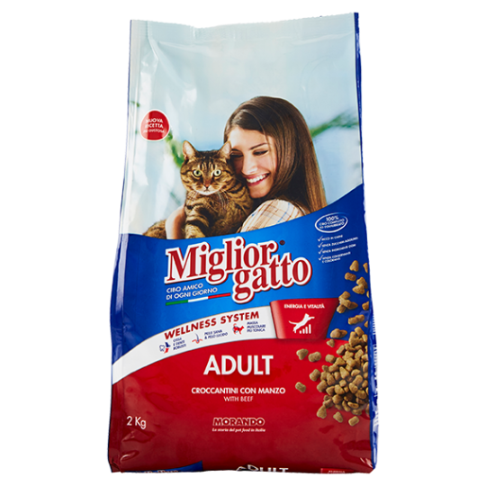 Migliorgatto Adult Croccantini con Manzo 2 Kg