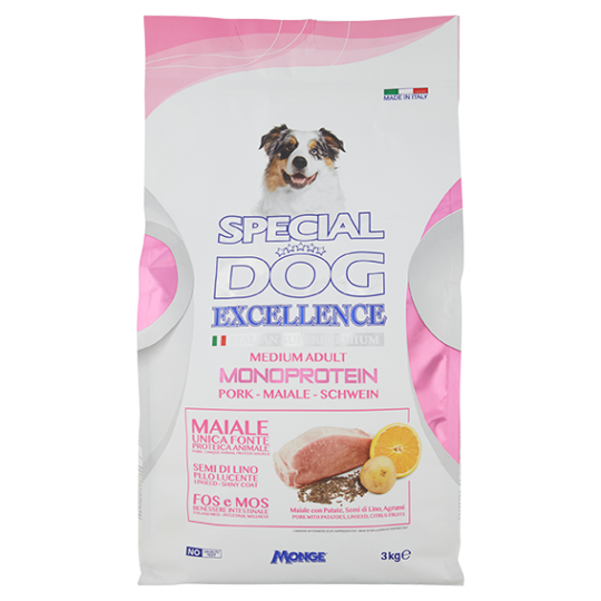 Special Dog Excellence Monoprotein Medium Adult Maiale 3 kg