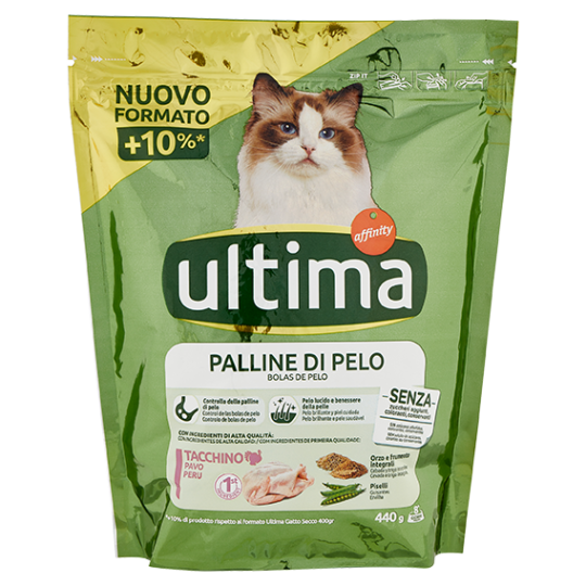Ultima Cat Palline di Pelo Tacchino 440 g
