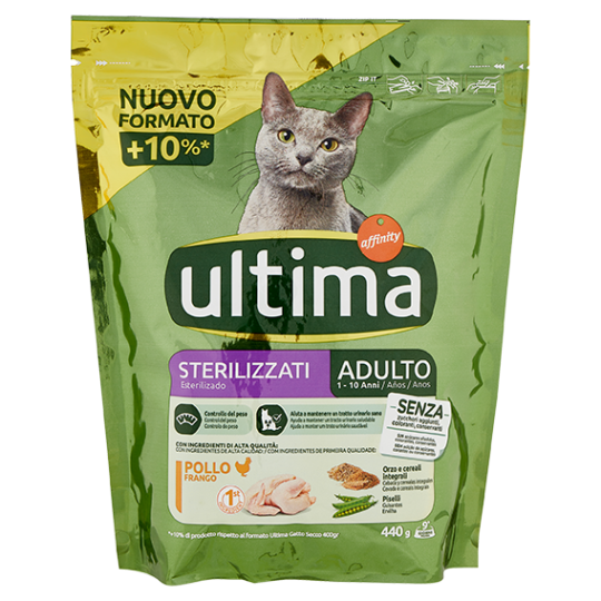 Ultima Cat Sterilizzati Adulto 1-10 Anni Pollo 440 g
