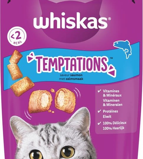 Whiskas Gatto Temptations 60g Salmone