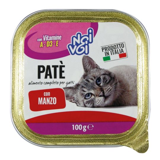 Patè Gatto Noi&Voi Manzo 100g