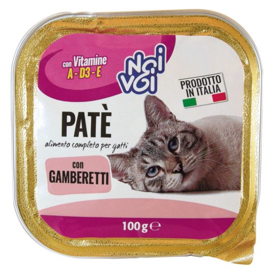 Patè Gatto Noi&Voi Gamberetti 100g