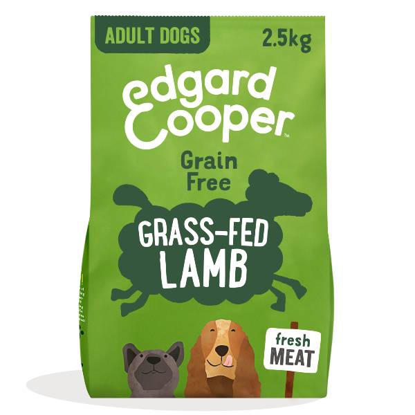 Edgard & Cooper Agnello Fresco nutrito al pascolo con mela, carota, barbabietola & mirtillo - 2,5 KG