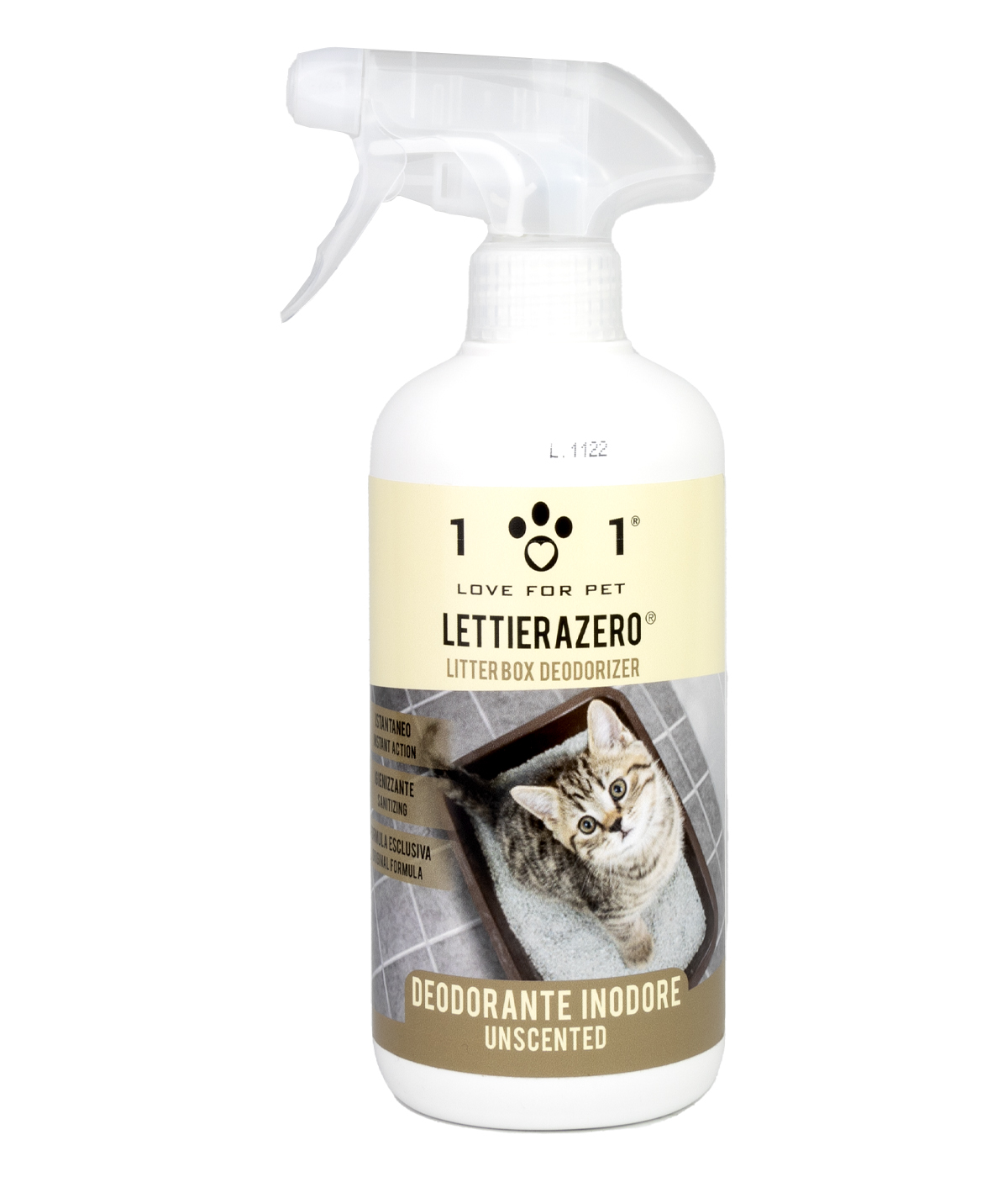 Spray lettiera gatti zero odori
