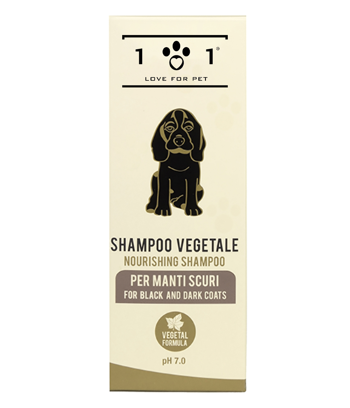 Shampoo Vegetale per Manti Scuri 250 ml