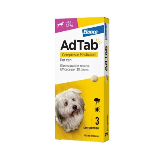 ADTAB CANE 3 CPR 112MG 2,5-5,5KG - ROSA
