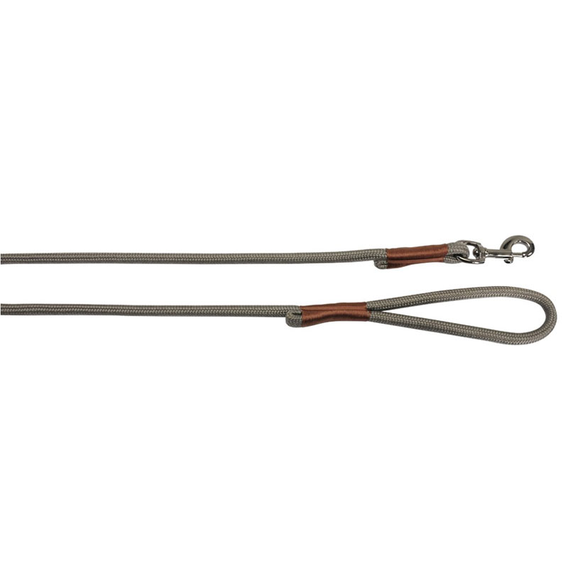 CAMON Guinzaglio in corda, cucitura a mano, colore Grigio 10x1200mm