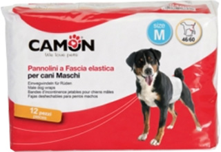CAMON PANNOLINI a fascia per cani Maschi Misura 2 (12p) 1conf
