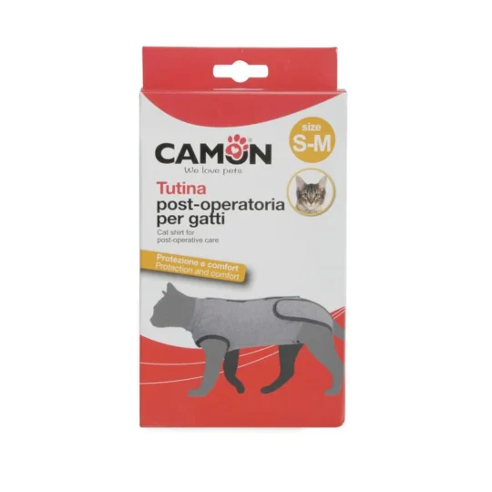 CAMON Tutina Post Operatoria, per gatti - taglia S/M