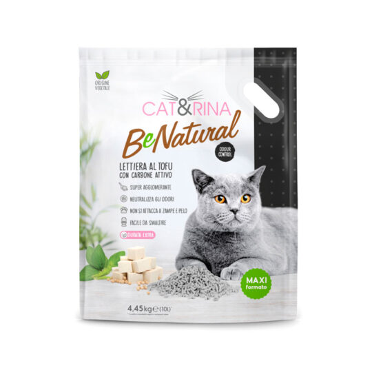 CAT&RINA BENATURAL LETTIERA AL TOFU 4450 G 10 L CARBONI ATTIVI