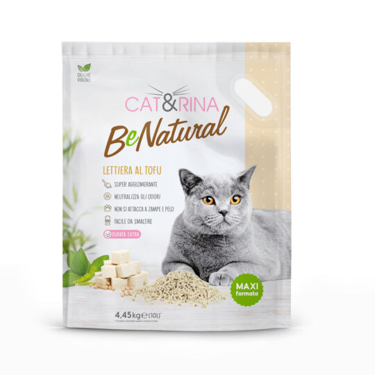 CAT&RINA BENATURAL LETTIERA PER GATTI AL TOFU 4450 G 10 L CLASSICA
