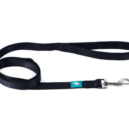 GUINZAGLIO IN NYLON NERO M 120X2,0 CM