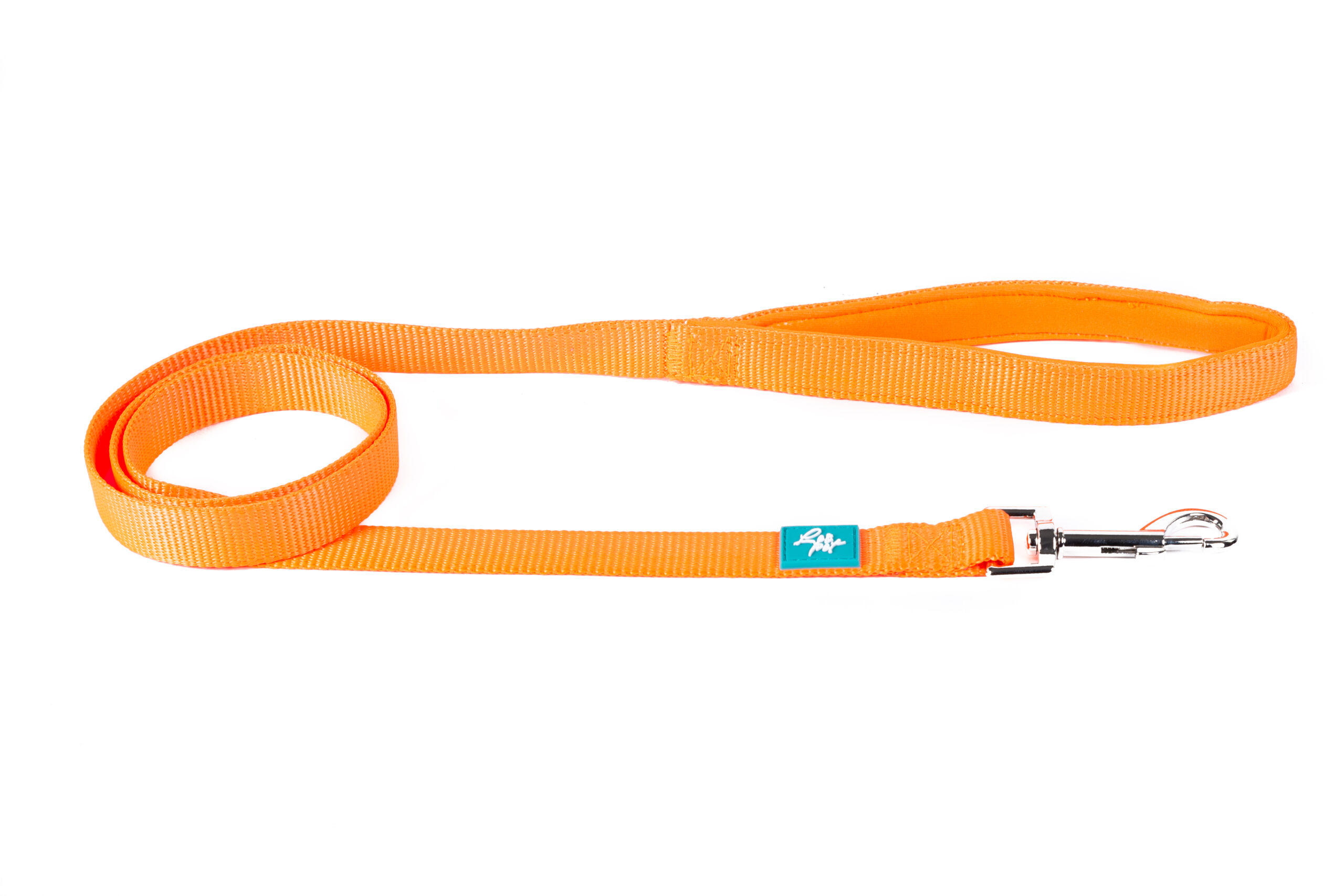 GUINZAGLIO IN NYLON ARANCIO FLUO M 120X2,0 CM