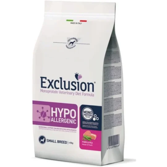 EXCLUSION HYPO ALLERGENICO MONOPROTEICO MAIALE E PISELLI 800 GR