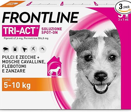 FRONTLINE TRI-ACT S 5-10KG 3PIP 1ML