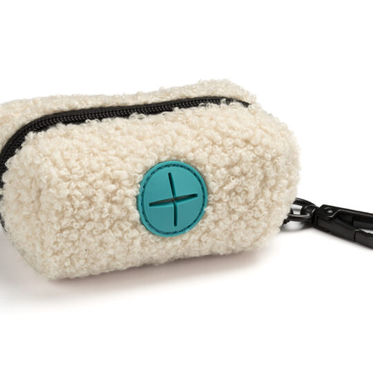 DISPENSER PORTA SACC. IGIENICI TESSUTO TEDDY COLORI CHIARI ASS.