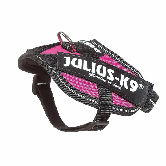 JULIUS K9 IDC POWERHARNESS PETTORINA ROSA SCURO BABY2 33 45 CM KG 2 5