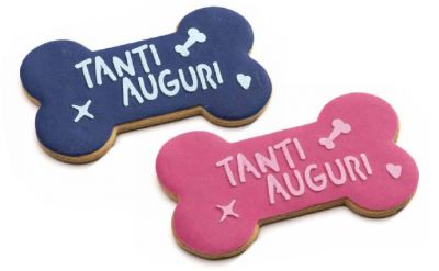 LEOPET BISCOTTO PICCOLO A FORMA DI OSSO AUGURI COLORI ASS.