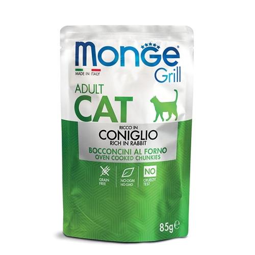 MONGE CAT GRILL ADULT CONIGLIO 85GR BUSTE