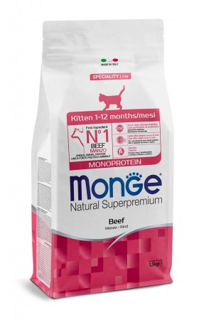MONGE CAT KITTEN 1,5KG MANZO 112 MESI