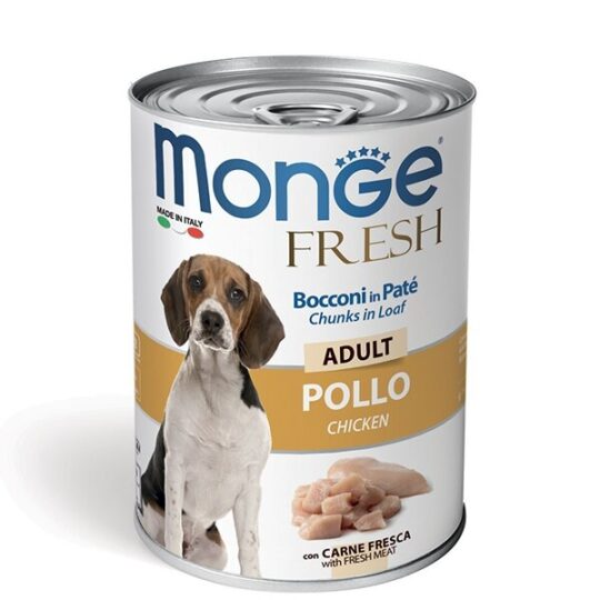 MONGE DOG FRESH UM ADULT POLLO 400GR LATTINA BOCCONI IN PATE