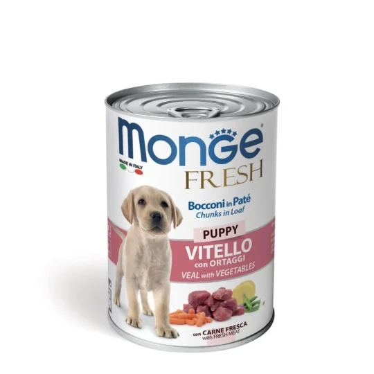 MONGE DOG FRESH UM PUPPY VITELLO CON ORTAGGI 400GR LATTINA BOCCONI IN PATE
