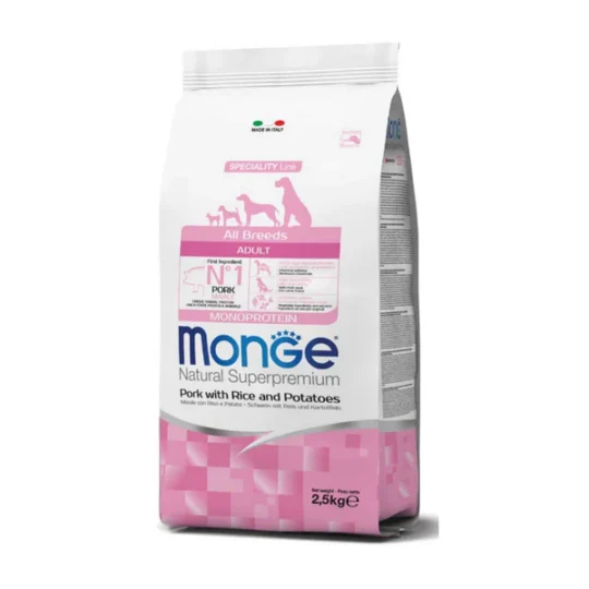 MONGE DOG MAIALE RISO PATATE 12KG ALL BREEDS ADULT