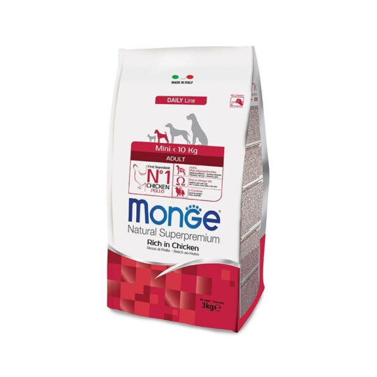 MONGE DOG MINI ADULT POLLO 3KG NEW