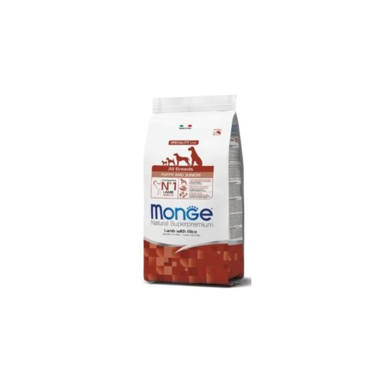 MONGE DOG MINI PUPPY JUNIOR AGNELLO RISO 800GR NEW SPECIALITY