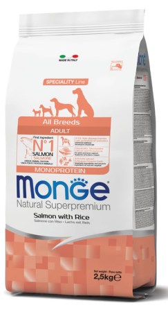 MONGE DOG SALMONE RISO 12KG ALL BREEDS ADULT