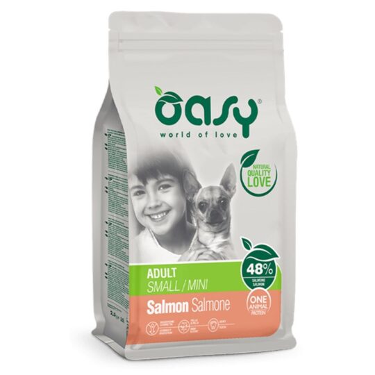 Oasy Dry Dog OAP - ADULT SMALL MINI SALMONE 800 gr