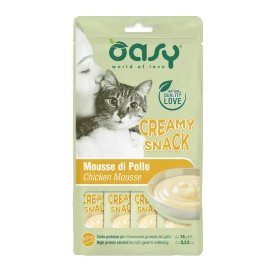 Oasy Snack Cat - CREAMY SNACK POLLO (4X15gr)
