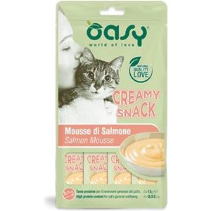 Oasy Snack Cat - CREAMY SNACK SALMONE (4X15gr)