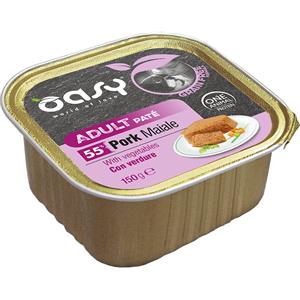 Oasy Wet Dog GRAIN FREE - ADULT MAIALE CON VERDURE Vaschetta 150 gr