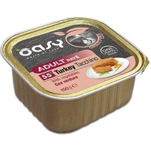 Oasy Wet Dog GRAIN FREE - ADULT TACCHINO CON VERDURE Vaschetta 150 gr