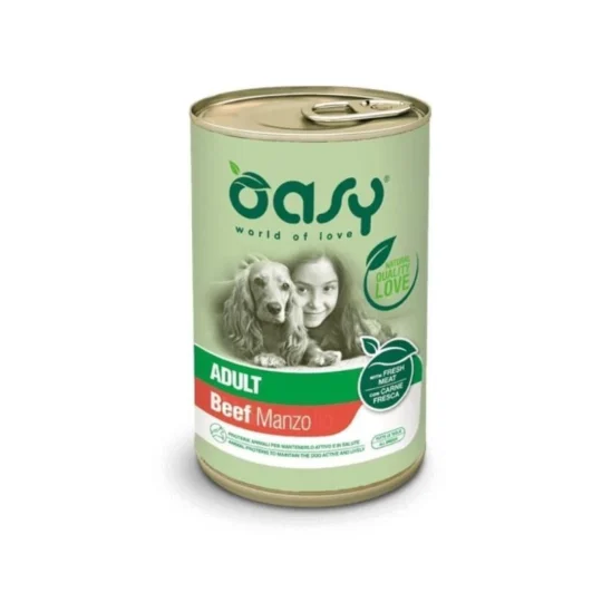 Oasy Wet Dog Lifestage - ADULT MANZO Lattina 400 gr