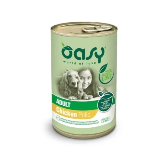 Oasy Wet Dog Lifestage - ADULT POLLO Lattina 400 gr