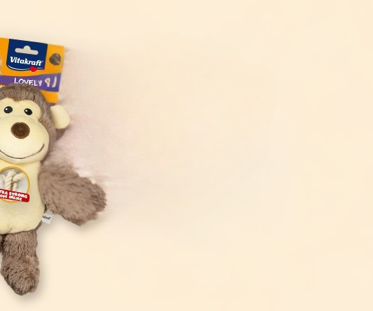 Scimmia in peluche corda interna 18cm