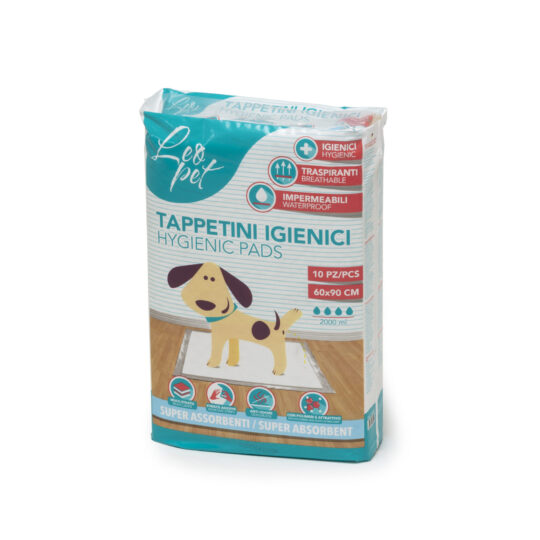 TAPPETINI ASSORBENTI 10 PZ 60X90 CM CON STRIP ADESIVO