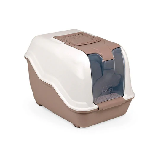 TOILETTE PER GATTI NETTA 54X39X40H CM + FILTRO E PALETTA COLORI ASS.